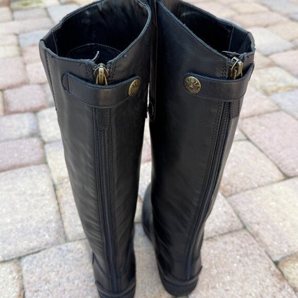 Sam Edelman Like New Penny Black Leather Riding Boot Size 5 / 35 - Picture 5 of 16